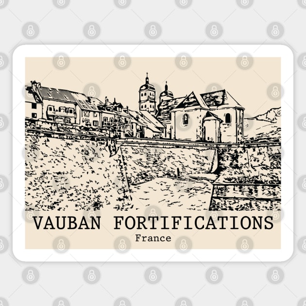 Vauban Fortifications - France Magnet by Lakeric